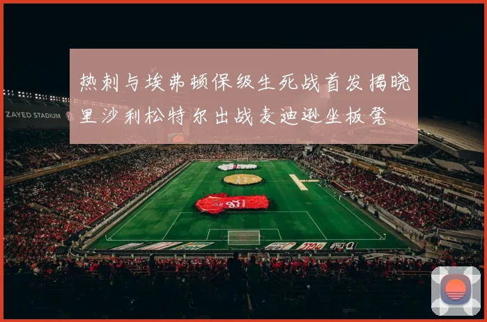 热刺与埃弗顿保级生死战首发揭晓里沙利松特尔出战麦迪逊坐板凳